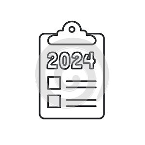 2024 SMART Goals Vector graphic -Â various Smart goal keywords